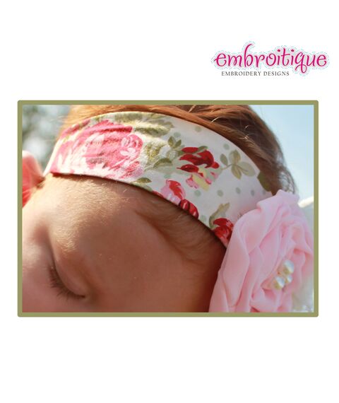 In the Hoop Headband with Elastic - all hoop sizes included