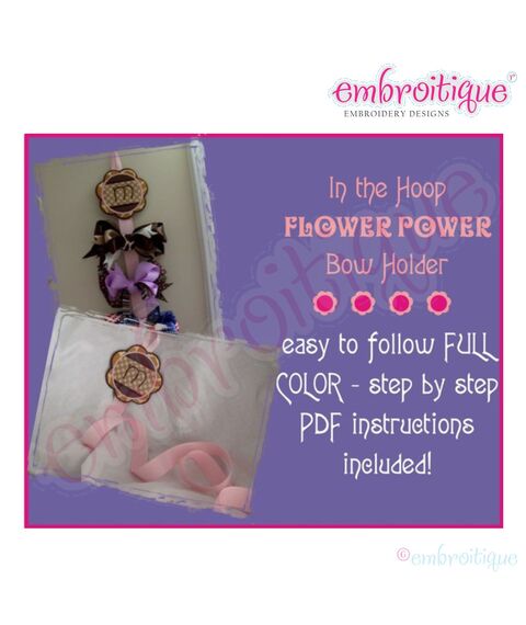 ITH Flower Power Bow Holder