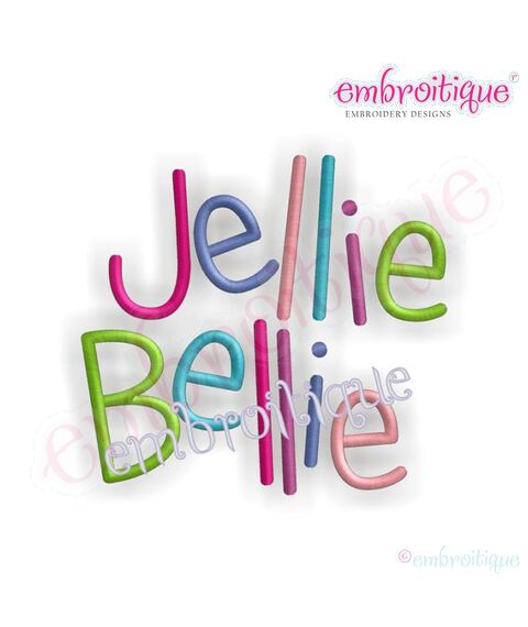 Jellie Bellie Simple Font Great for Boys and Girls