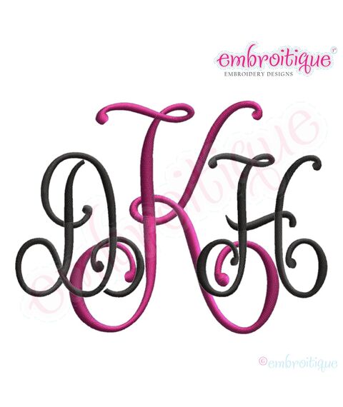 Kennedy Interlocking 3 letter Monogram Set