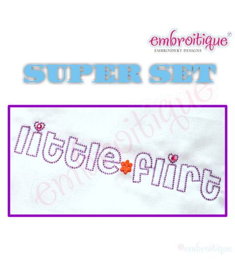 Little Flirt Super Set - Mommy, Daddy, Auntie, Grandma, Grandpa, and blank included