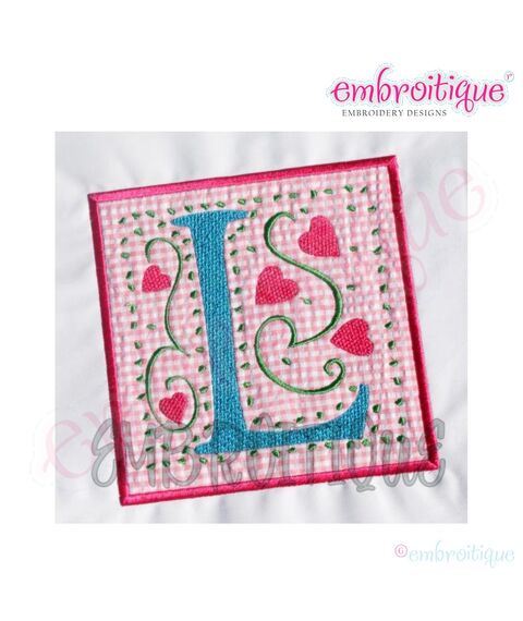 LOVE YOU Applique Block Set