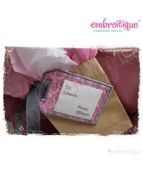 Luggage Tags - Chic Swirl Motif