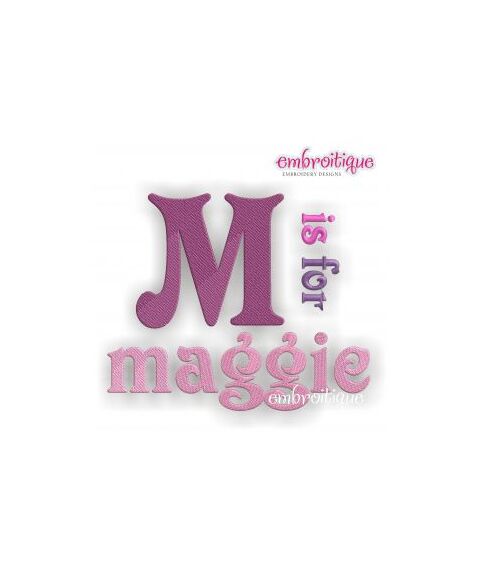 Maggie Monogram Font Set