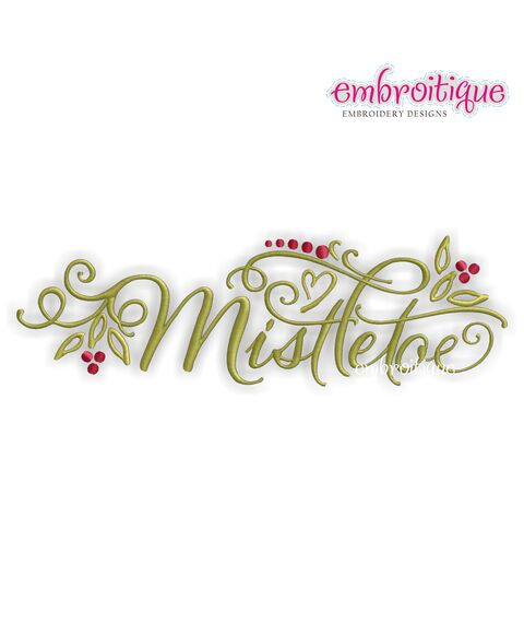 Mistletoe Christmas Holiday Winter Design