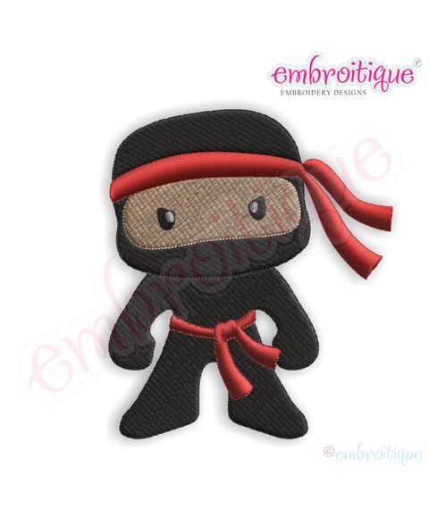 Ninja for Boys Embroidery Design