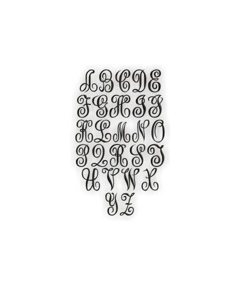 Oakley Fancy Scroll Vine Script Monogram 1", 2", 3", 2 image