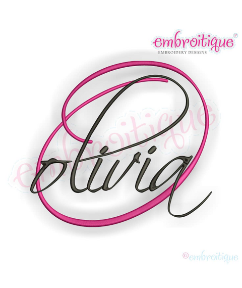 Olivia Monogram Set - Alphabet Script Romantic Font