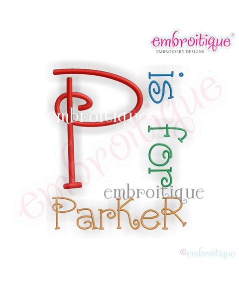 Parker Monogram Font Set - Great for Boys and Girls
