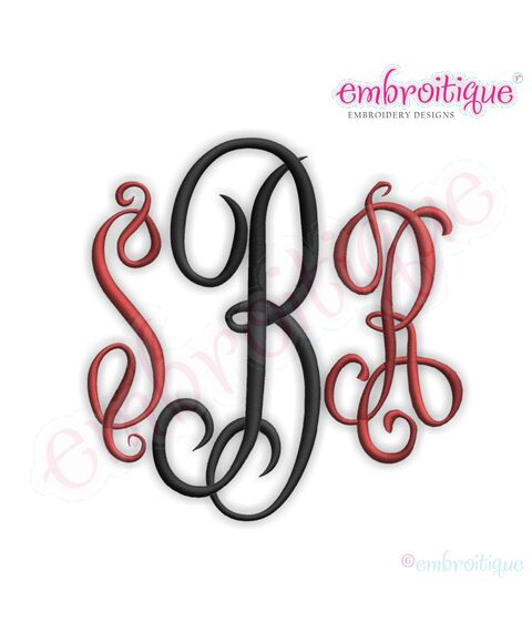 Scarlett Monogram Font Set