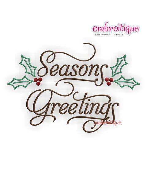 Seasons Greetings Classy Elegance Script