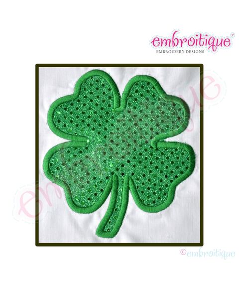 Shamrock 2 Lucky Clover St. Patrick's Day Applique