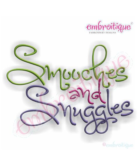 Smooches and Snuggles Monogram Font Set