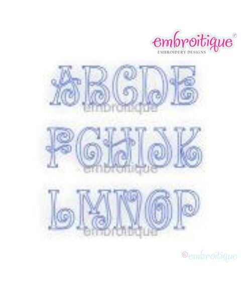 Beanie RAW EDGE Applique  Monogram Set