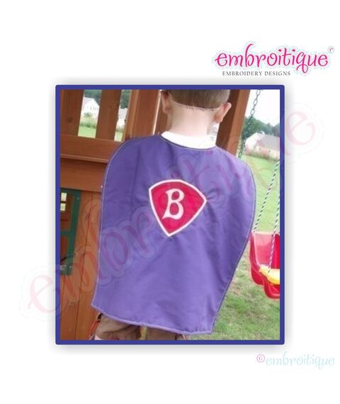 Super Hero Set - Mask, Cuffs, Cape, Lightening Bolt, and Applique Alphabet, 3 image