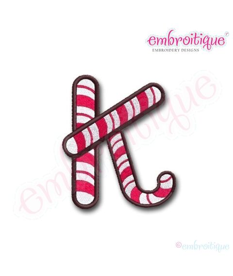 Candy Cane Monogram Font