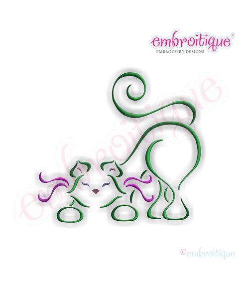French Cats - Complete Set of 5 Cats, 4 image