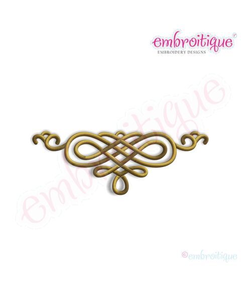 Graham Classy Swirl Font Frame