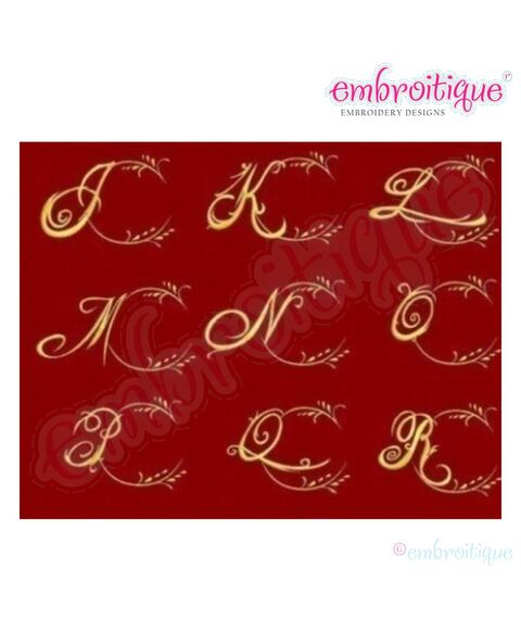 Heirloom Fancy Alphabet Frame with Lower Case Letters