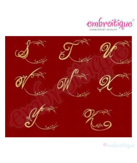Heirloom Fancy Alphabet Frame with Lower Case Letters