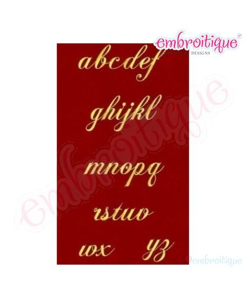 Heirloom Fancy Alphabet Frame with Lower Case Letters