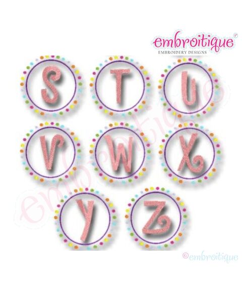 Polka Dot Frame with Letters Set, 3 image