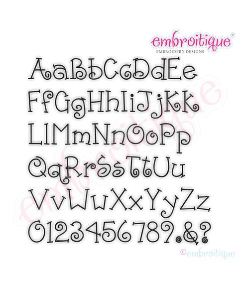 Ponies and Pigtails Monogram Font Set, 2 image