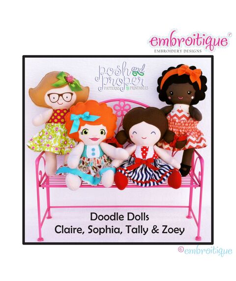 Posh and Proper - Doodley Dolls Basic Doll PDF Sewing Pattern, 3 image