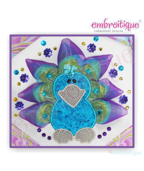 Ribbon Turkey Applique, 2 image