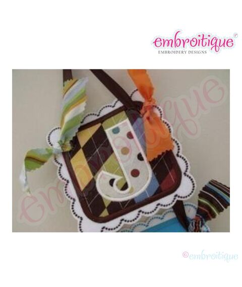 Simply Scalloped Square Banner Applique Set - Birthday Nursery, 2 image