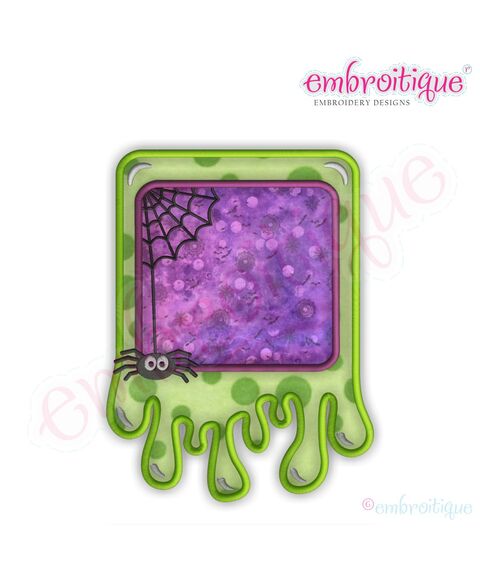 Slime Font Frame Applique, 2 image
