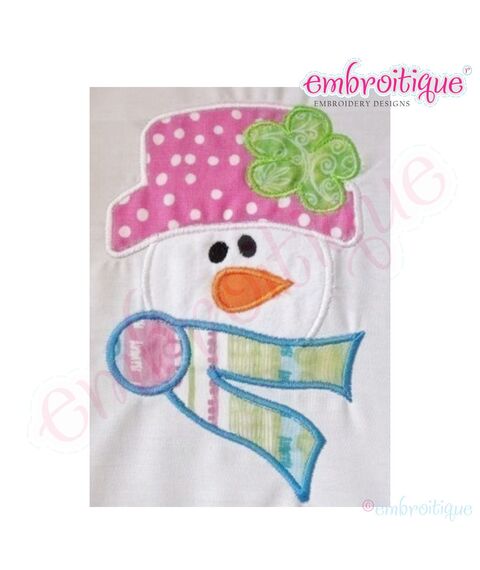 Snowman Applique, 2 image