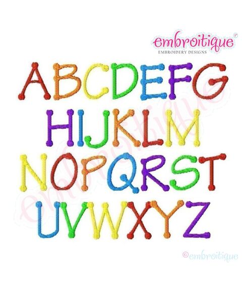 Tinker Toy Monogram Font Set, 2 image