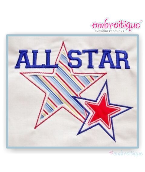 All Star Reverse Applique Set