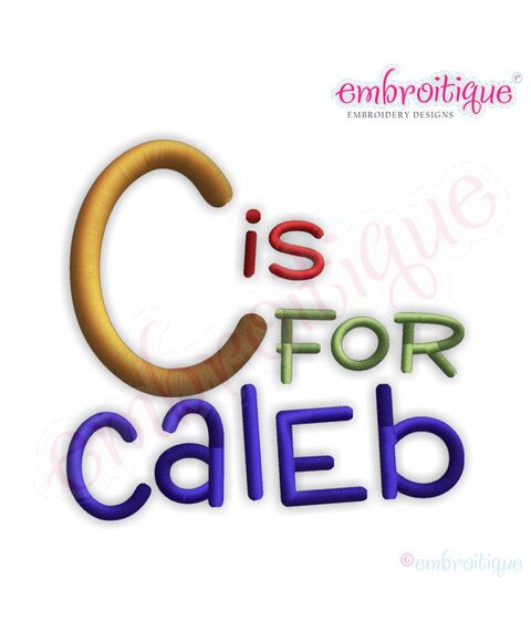 Caleb Monogram Font Set - Alphabet - BX files included