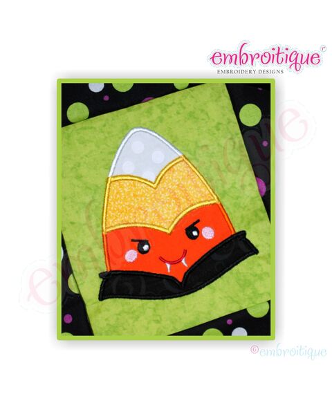 Candy Corn Dracula Applique 1