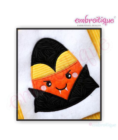 Candy Corn Dracula Applique 2