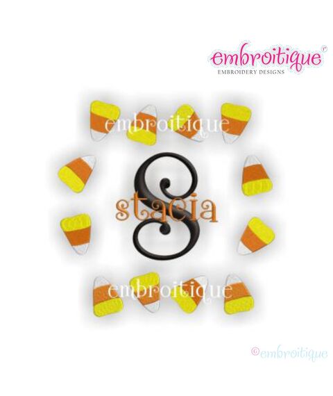 Candy Corn Font Frame