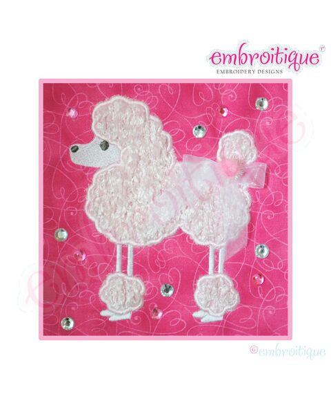 Charming Poodle Applique