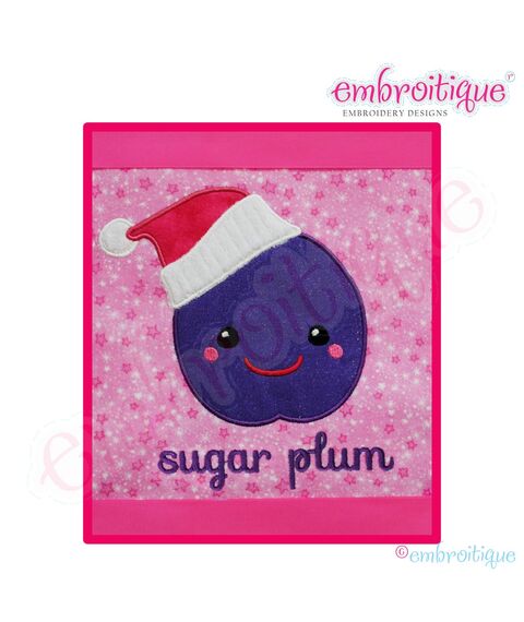 Christmas Sugar Plum Applique - Small