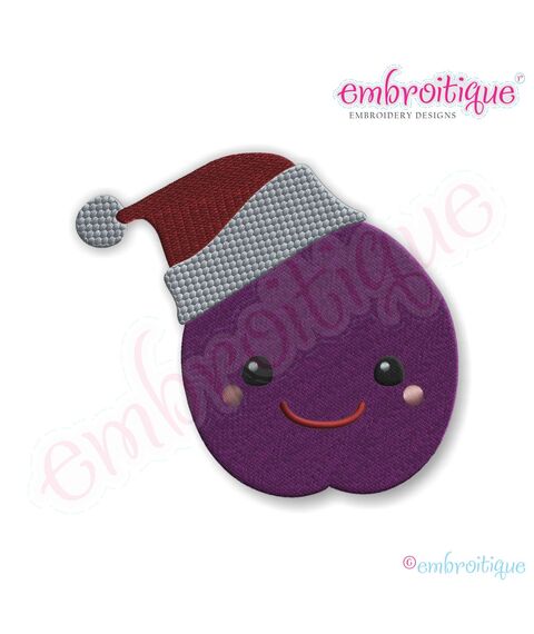 Christmas Sugar Plum Filled Embroidery Design