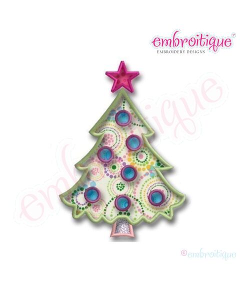 Christmas Tree 2 Applique Design