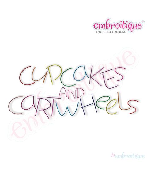Cupcakes and Cartwheels Monogram Font Set