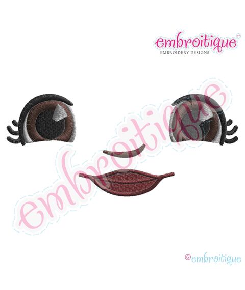 Doodley Doll Face 7 - several sizes included