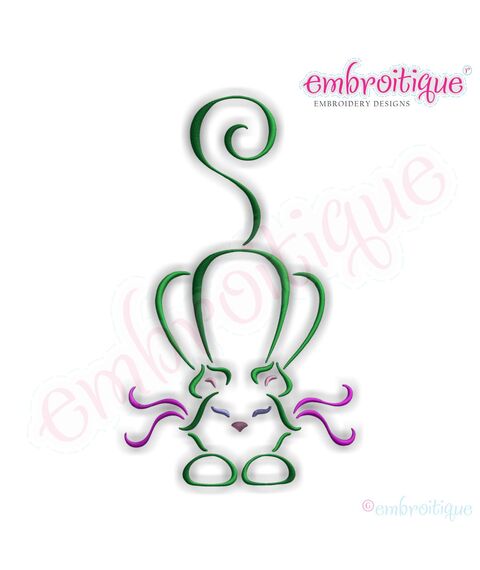 French Cats 4 Embroidery Design