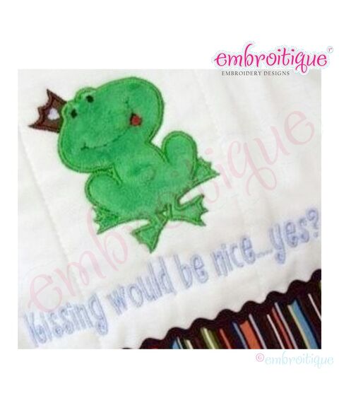 Frog Prince Boy Applique