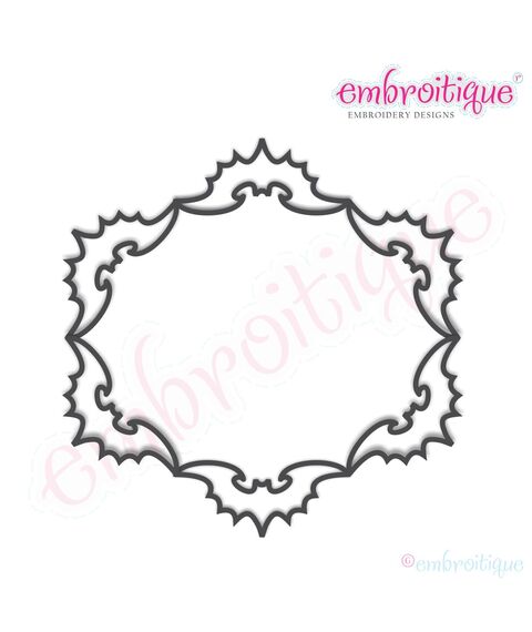 Halloween Oval Bat Font Frame - Raw Edge & Satin Stitch Applique Set