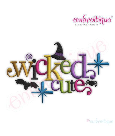 Halloween Wicked Cute Embroidery Design