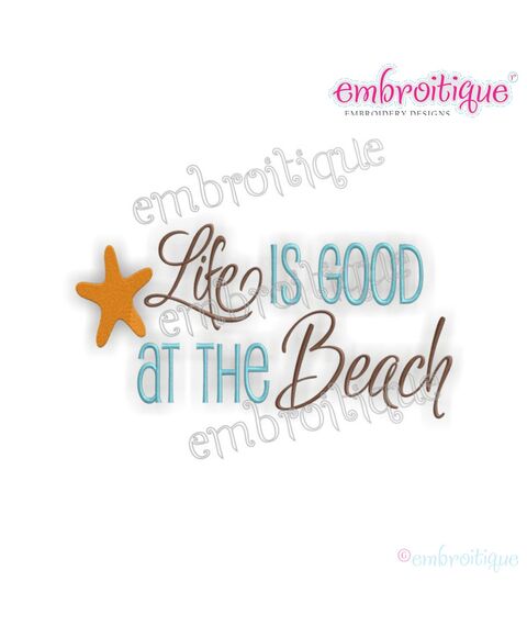 Life is Good at The Beach Summer Design