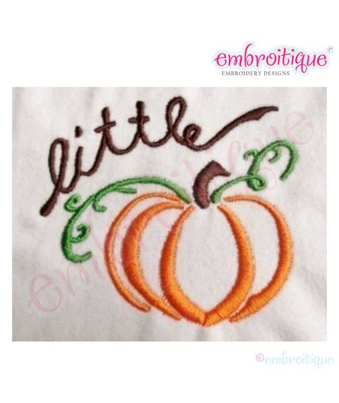 Little Pumpkin Embroidery Design